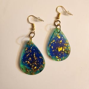 Resin Teardrop Earrings